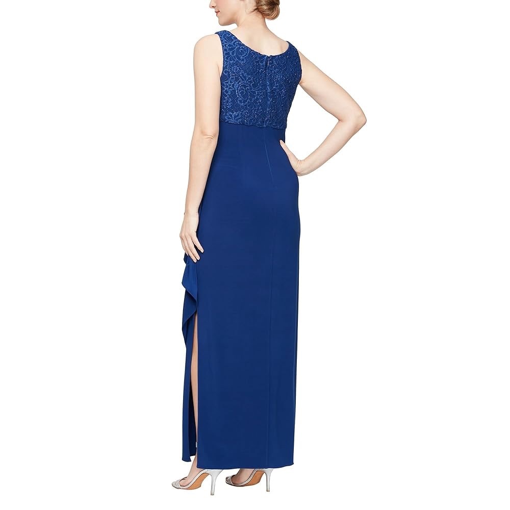Alex Evenings 2 Piece Blue Empire Waist Bolero Dress Formal Dress Jackets Set 10 - Picture 2 of 13